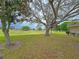 Scenic view of the golf course from the property, showcasing lush greenery and mature trees at 36730 Oconee Ave, Eustis, FL 32736