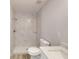 This bathroom features a tiled shower, and modern fixtures at 4325 Sw 157Th Ter, Ocala, FL 34481