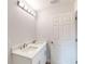 This bathroom features a double sink vanity and modern fixtures at 4325 Sw 157Th Ter, Ocala, FL 34481