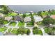 Beautiful neighborhood homes each boast lush lawns and gardens near a serene waterfront area at 7145 Lake Dr, Orlando, FL 32809