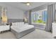 Spacious bedroom with a large window and neutral decor, creating a serene atmosphere at 7740 Sandy Ridge Dr # 124, Reunion, FL 34747