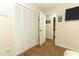 Bedroom with closet, brown carpet and neutral walls at 1078 Aaron Dr, Deltona, FL 32725