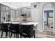 Modern kitchen featuring stainless steel appliances, a stylish island, and sleek cabinetry at 12679 Calderdale Ave, Windermere, FL 34786
