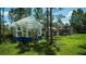 Backyard greenhouse offers hobbyists space for cultivating plants, adjacent to an enclosed animal habitat at 19951 Quinlan St, Orlando, FL 32833
