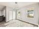 Bright dining area featuring a contemporary light fixture and views of the outdoors at 2777 Monticello Way, Kissimmee, FL 34741