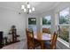 Cozy breakfast nook with a wooden table, chairs, and natural light at 382 Lake St, Umatilla, FL 32784
