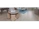 Stylish living room with hardwood floors, modern decor and a contemporary area rug at 4413 Lions Gate Ave, Clermont, FL 34711