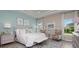 Bedroom featuring a large window, decorative pillows and neutral color scheme at 4413 Lions Gate Ave, Clermont, FL 34711