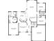 Detailed floor plan showcasing the layout of the house, including bedrooms and living spaces at 489 Penny Ln, Maitland, FL 32751