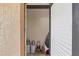 A storage room with shelving providing organized space for storing a variety of household and personal items at 5436 E Michigan St # 7, Orlando, FL 32812