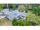 Aerial view of the home's roof, landscaping, and property layout at 637 15Th St, Debary, FL 32713