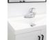 Close up shot of bathroom sink with modern fixtures at 6849 Palomino Dr, Lakeland, FL 33811