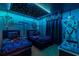 Star Wars themed bedroom with celestial light display and detailed character decor at 8801 Corcovado Dr, Kissimmee, FL 34747