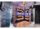Themed bedroom with custom-built bunk beds, decorative lighting, and a unique Star Wars design at 8801 Macapa Dr, Kissimmee, FL 34747