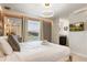 Bedroom with a luxurious bed, stylish lighting, and mounted TV at 8801 Macapa Dr, Kissimmee, FL 34747