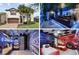 Beautiful two-story home featuring a manicured lawn, palm trees, and a welcoming front entrance at 8801 Macapa Dr, Kissimmee, FL 34747