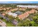 Stunning aerial view of a lakeside apartment complex with well-manicured landscaping and a central water feature at 1400 Lake Shadow Cir # 10104, Maitland, FL 32751