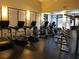 The fitness center is equipped with modern treadmills and exercise machines, providing a convenient workout space at 14038 Bluebird Park Rd, Windermere, FL 34786
