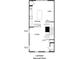 Second floor plan for the Lantana model showcasing the kitchen, living room, and dining area at 15095 Grove Lake Dr, Winter Garden, FL 34787