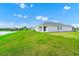 Beautifully manicured backyard with view of the lake at 1596 Contentment Loop, Kissimmee, FL 34744