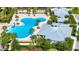 Resort style community pool with lounge chairs at 1596 Contentment Loop, Kissimmee, FL 34744