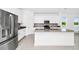 Contemporary kitchen featuring stainless steel appliances, modern finishes, and ample counter space at 1596 Contentment Loop, Kissimmee, FL 34744