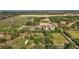 Aerial view showcasing the estate's expansive land, farm and diverse greenery at 17952 Lookout Hill Rd, Winter Garden, FL 34787