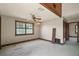 Bedroom with a ceiling fan and a window with natural light at 17952 Lookout Hill Rd, Winter Garden, FL 34787