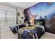 Whimsical bedroom with Harry Potter themed decor and twin beds at 2630 Sunrise Shores Dr, Kissimmee, FL 34747