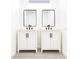 Modern bathroom featuring double vanity and black fixtures at 313 Bass Ct, Kissimmee, FL 34759
