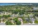 Expansive aerial view showcases the neighborhood's lush landscaping, nearby lakes, and established community at 9319 Woodbreeze Blvd, Windermere, FL 34786