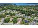 Picturesque aerial shot of a residential neighborhood surrounded by lush greenery and scenic water views at 9319 Woodbreeze Blvd, Windermere, FL 34786