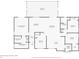Detailed floor plan showcases the layout of the home, including the bedroom, bathrooms, kitchen, and living spaces at 9319 Woodbreeze Blvd, Windermere, FL 34786