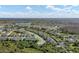 A high aerial perspective of the neighborhood and surrounding area at 934 Rock Harbor Ave, Orlando, FL 32828