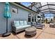 Comfortable outdoor living with stylish seating and shade from the sun at 9844 Beach Port Dr, Winter Garden, FL 34787