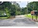 Private driveway leading to the home with lush landscaping and mature trees providing shade at 1335 E 3Rd Ave, Mount Dora, FL 32757