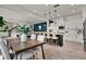 Open concept living space showing kitchen, dining and living area at 14366 Walcott Ave, Orlando, FL 32827