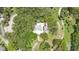 Aerial view features a pool and clubhouse surrounded by lush trees and manicured lawns at 2142 Woodbridge Rd, Longwood, FL 32779