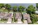 Gorgeous aerial view showcasing homes with pools in a community near the lake at 2922 Reef Knot Pl, Winter Park, FL 32792