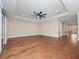 Spacious living room with hardwood floors and recessed lighting at 2922 Reef Knot Pl, Winter Park, FL 32792