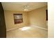 Cozy bedroom with ceiling fan and tan carpet and walls at 687 N Endeavour Dr, Winter Springs, FL 32708