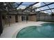 View of covered lanai and swimming pool at 687 N Endeavour Dr, Winter Springs, FL 32708