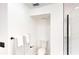 Modern bathroom with updated fixtures, a new toilet, and a large shower enclosure at 10747 Satinwood Cir, Orlando, FL 32825