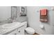 Charming bathroom featuring a stylish sink, modern fixtures, and ample lighting at 14680 Yorkshire Run Dr, Orlando, FL 32828