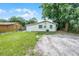 Back of home showing the exterior, a grassy area, and a neighboring property at 1502 S Summerlin Ave, Sanford, FL 32771