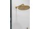 Stylish shower with gold fixtures and decorative white tiling at 23538 Valderama Ln, Sorrento, FL 32776