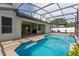 Relaxing screened-in pool area with clear blue water, perfect for enjoying outdoor living at 2406 Blossomwood Dr, Oviedo, FL 32765