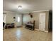 Inviting foyer with tile floors, a console table, and a charming deer head mount at 255 Belinda Dr, Deland, FL 32720