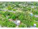 Aerial view of a neighborhood featuring mature trees, swimming pools, and well-maintained homes at 2910 Hargill Dr, Orlando, FL 32806
