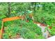 Lush backyard featuring vibrant landscaping, a privacy fence, stone pavers, and a sparkling pool at 2910 Hargill Dr, Orlando, FL 32806